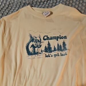 Champion Off-White Squirrel Graphic Tee